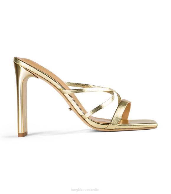 Brautschuhe| de Tony Bianco Frauen Fior-Absätze Gold-Nappa-Metallic 4624351